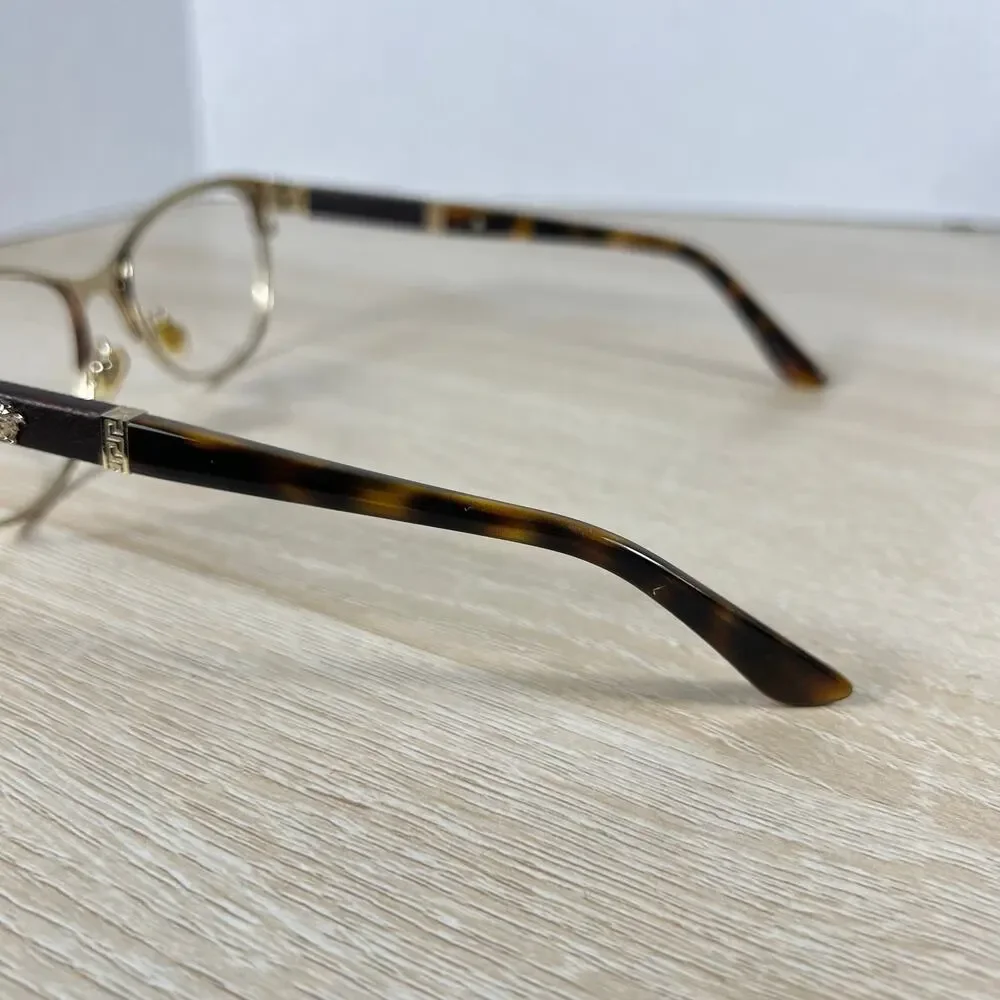 Versace Mod.1233-Q 1344 Eyeglasses Brown Metal Frames Only 53-17